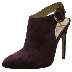 Sam Edelman Julian Dress Pump, Burgundy Suede, 8